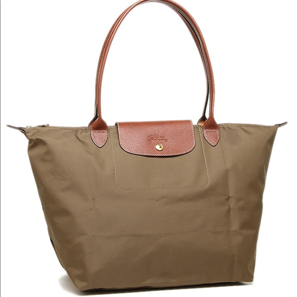 Longchamp Le Pliage Large Tote in Khaki